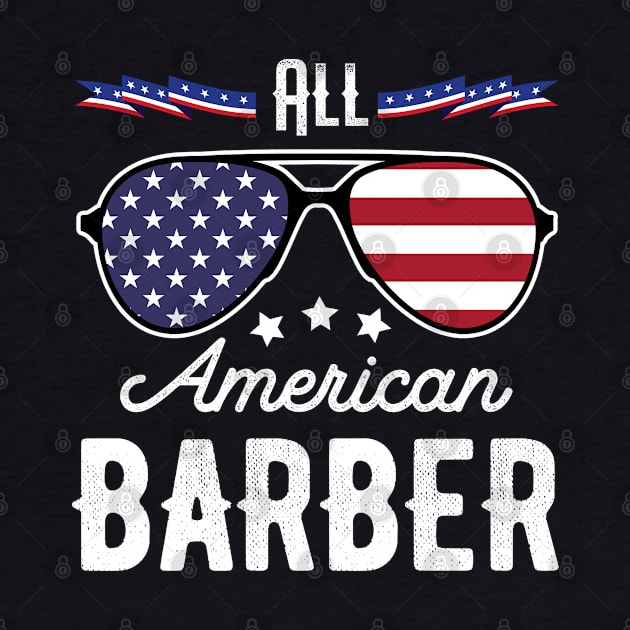 All American Barber 4th Of July Sunglasses by tobzz